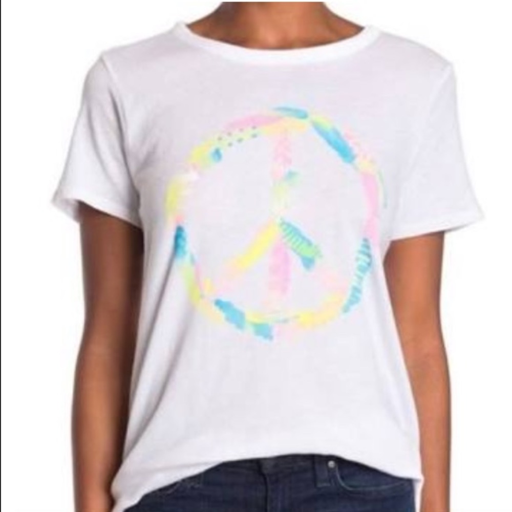 Chaser Rainbow Peace Sign Graphic T-shirt
